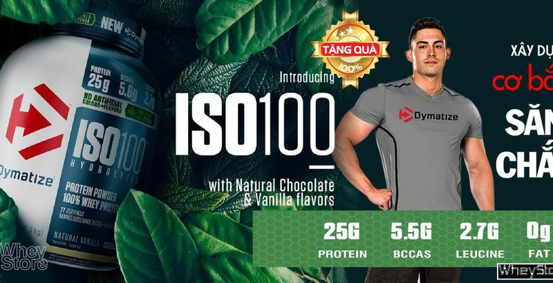 Đánh giá sữa tăng cơ Iso 100 - Ông vua dòng Whey thủy phân