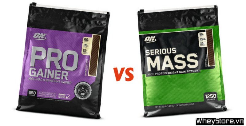 Pro Gainer và Serious Mass, sản phẩm nào tốt cho bạn?