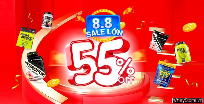 Bùng nổ chương trình sale 08.08