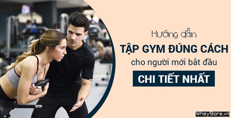 Hướng dẫn tập Gym đúng cách cho người mới bắt đầu chi tiết nhất
