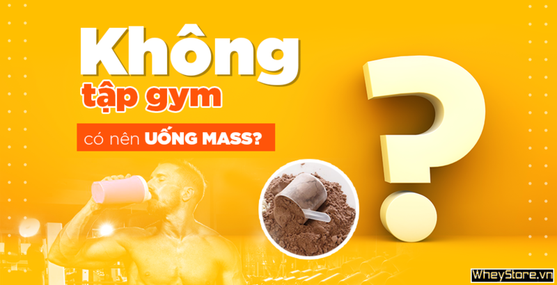Không tập Gym có nên uống Mass? Hướng dẫn dùng mass đúng cách