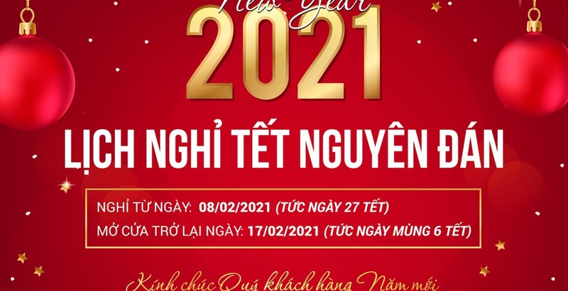 Thông báo lịch nghỉ Tết nguyên đán