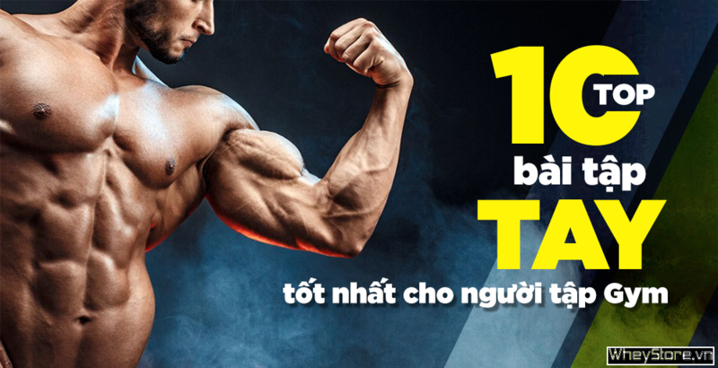 Top 10 bài tập tay trước và sau cho người tập Gym