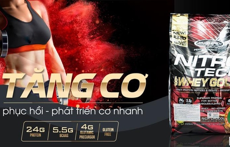 Nitro Tech Whey Gold 8lbs tăng cơ tốt không?