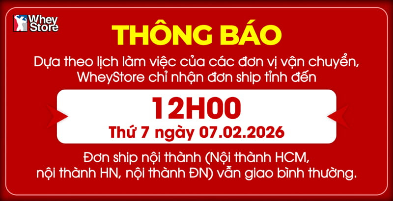 Thông báo thời gian nhận đơn và giao hàng dịp Tết Nguyên Đán 2026