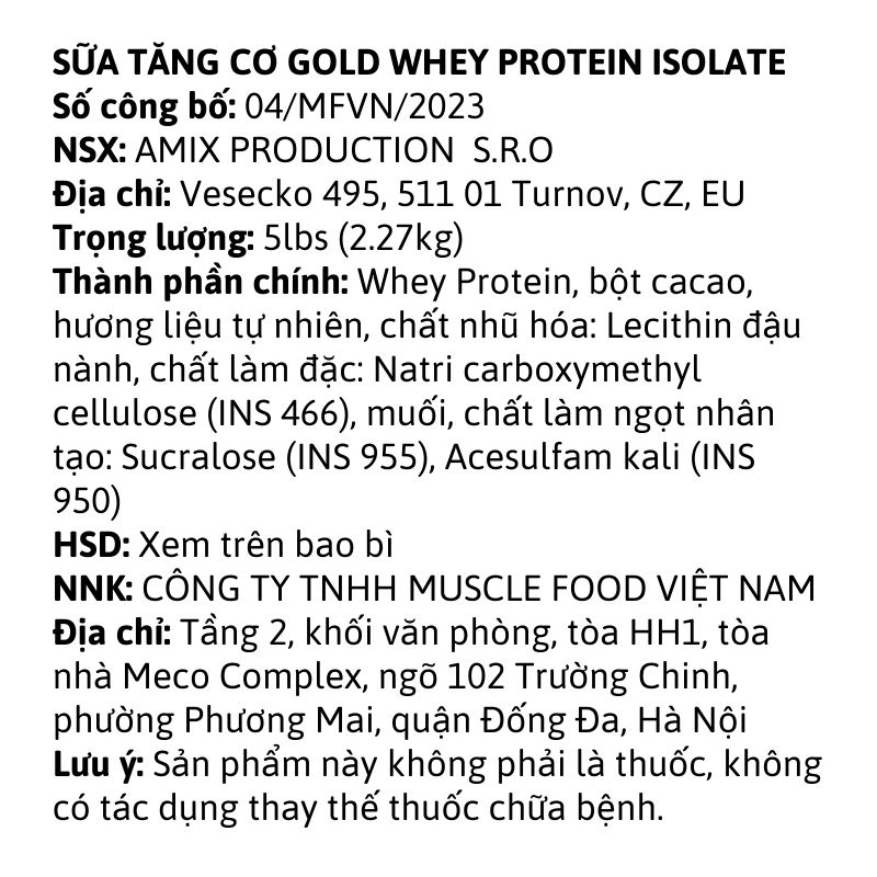 Amix Gold Isolate F8bet09 vip Trang chinh thức 5lbs