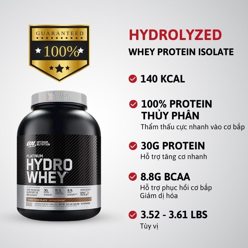 ON Platinum Hydro Whey 3.5lbs