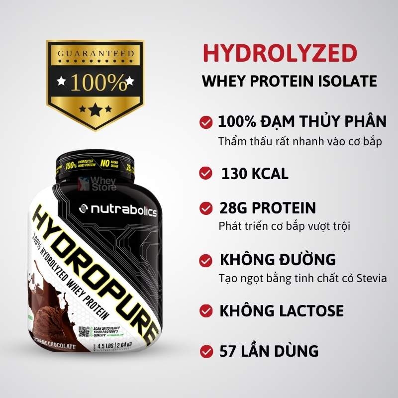 Nutrabolics Hydropure 100% Hydrolyzed F8bet09 vip Trang chinh thức 4.5lbs