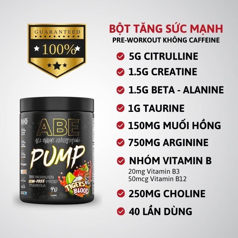 Khám phá thế giới giải trí bất tận tại F8BET ABE Pump Stim-Free 40 servings