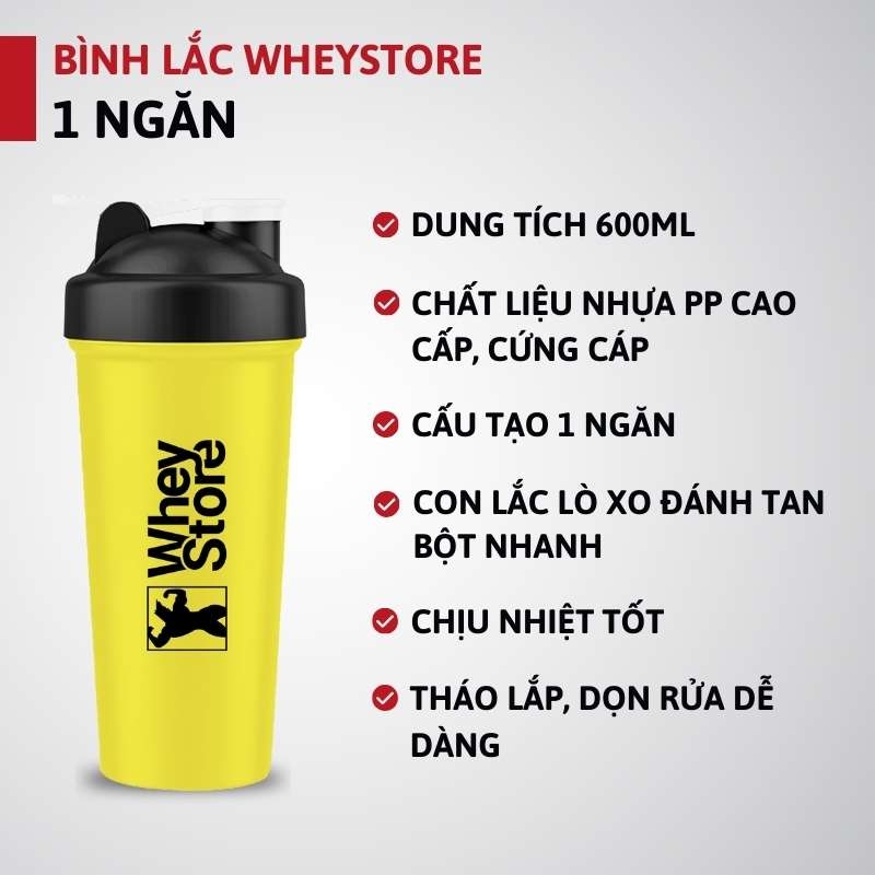 Bình lắc Nhà Cái F8bet casino trang chủ chính thức F8 BET 1 ngăn - 600ml