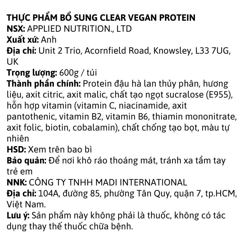 Khám phá thế giới giải trí bất tận tại F8BET Clear Vegan Protein 40 servings