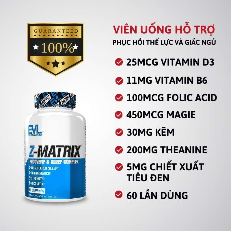 EVL Z-Matrix Recovery &amp; Sleep Complex - 240 viên