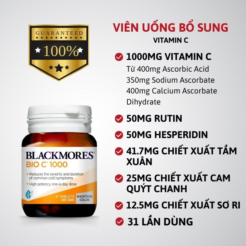 Blackmores Bio C 1000mg - 31 viên