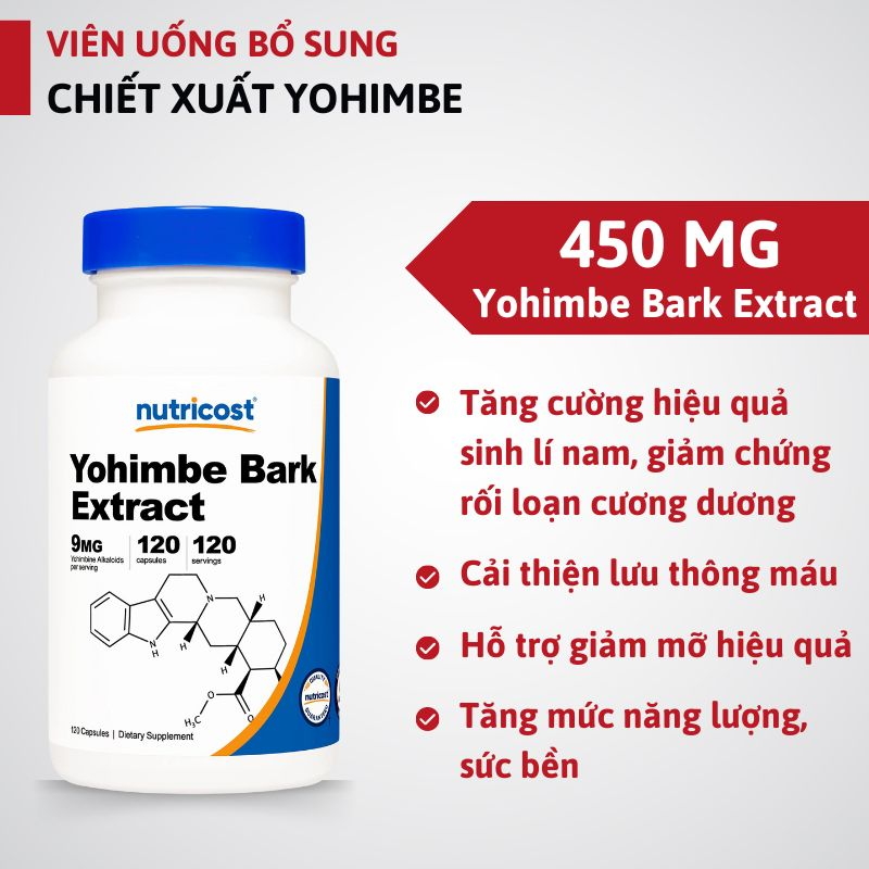 M.F8beta2.con link không chặn Yohimbe Bark Extract - 120 viên