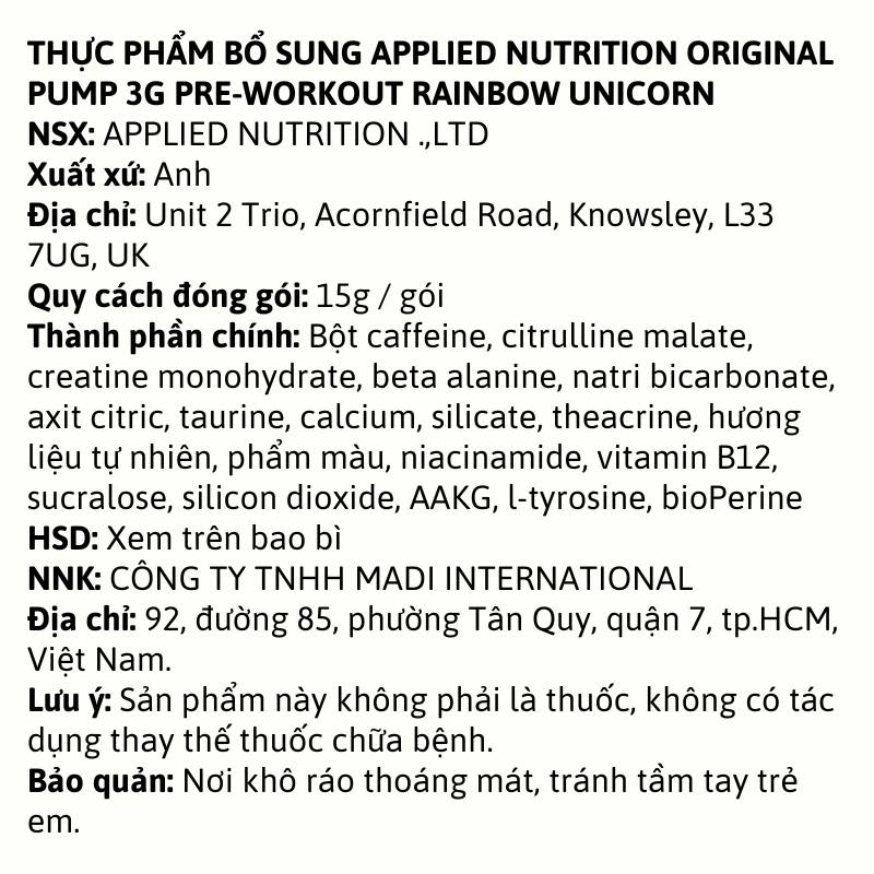 Sample Khám phá thế giới giải trí bất tận tại F8BET PUMP 3G Pre-Workout With Caffeine