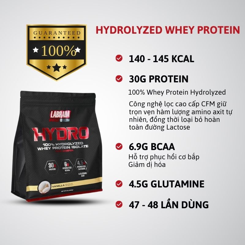 Labrada Pro Series Hydro - 100% Hydrolyzed F8bet09 vip Trang chinh thức Isolate 4lbs
