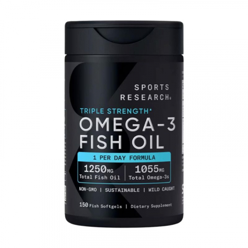 Sports Research Triple Strength Omega-3 Fish Oil - 150 viên