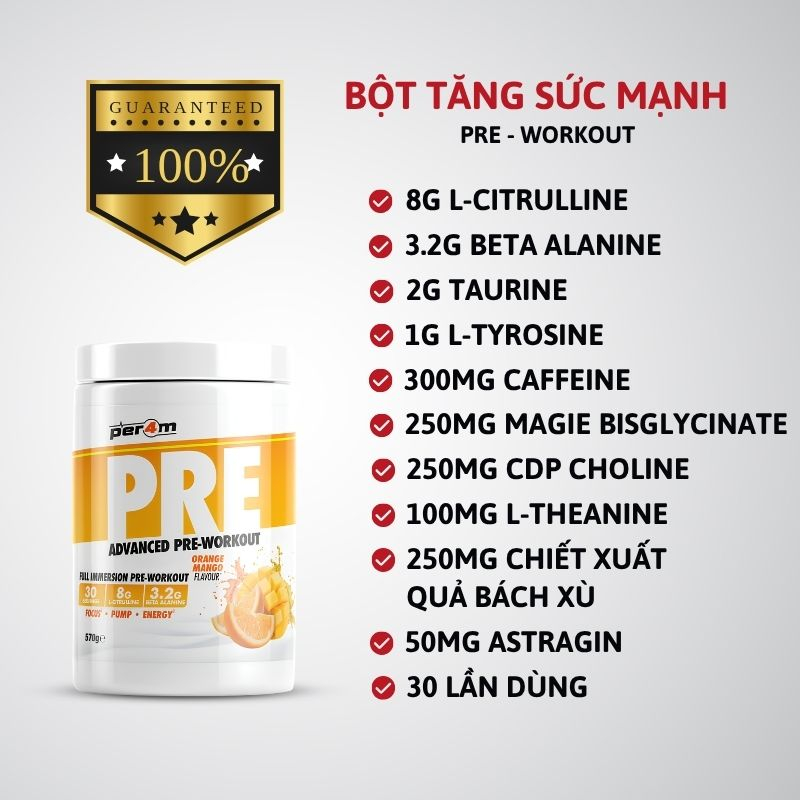Per4m Pre Workout Advanced 30 servings