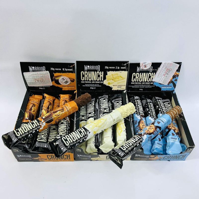 Hộp 12 bánh Warrior Crunch Protein Bar (hình ảnh chỉ mang tính chất minh họa)