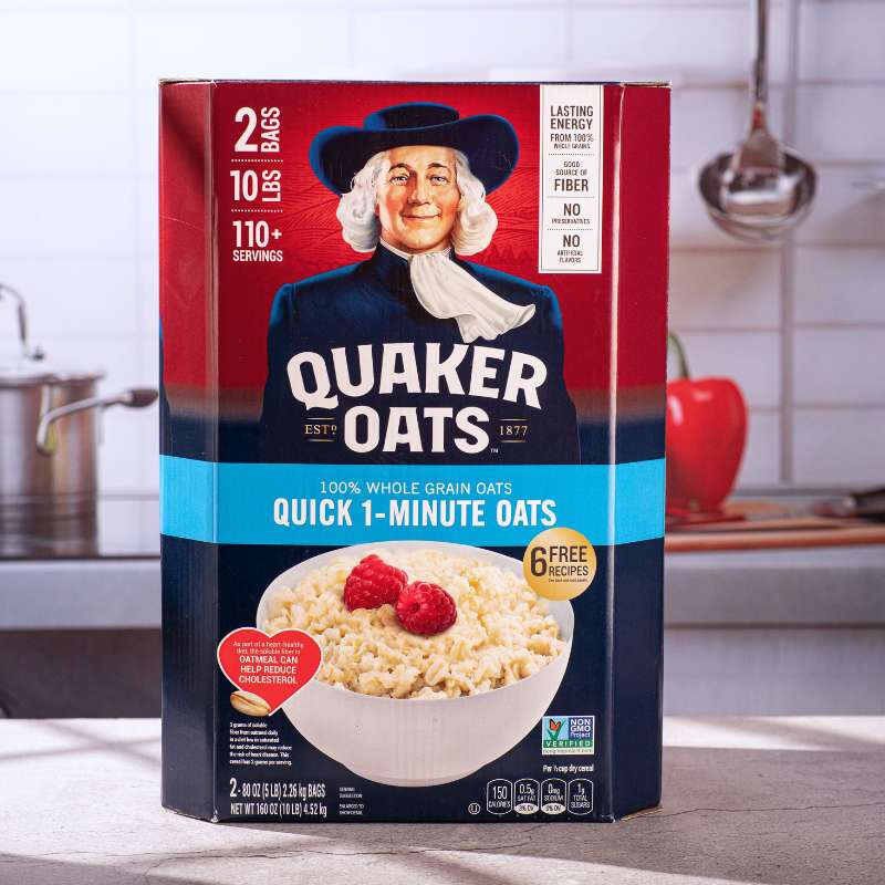 (Ảnh chỉ mang tính chất minh họa: Quaker Oats Quick 1-Minute Oats 10lbs)