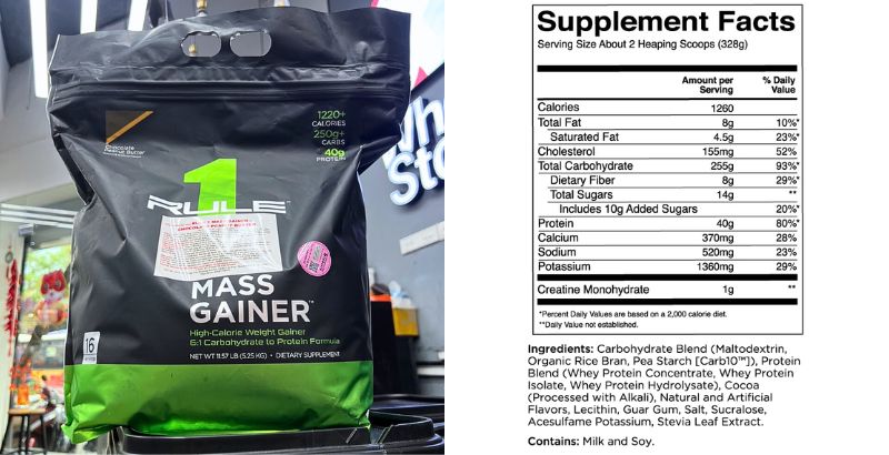 Rule 1 Mass Gainer 11.5lbs vị Chocolate Peanut Butter