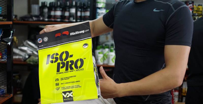 (Hình ảnh chỉ mang tính chất minh họa: Sản phẩm VX Iso Pro Hydrolyzed Whey Isolate 8lbs)