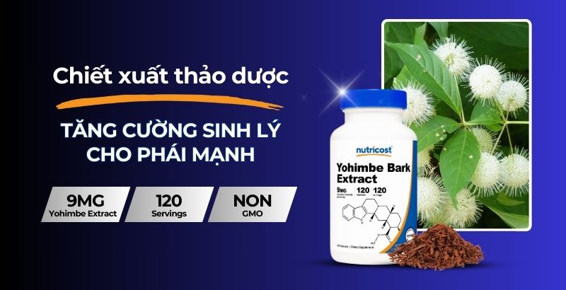 M.F8beta2.con link không chặn Yohimbe Bark Extract - 120 lần dùng