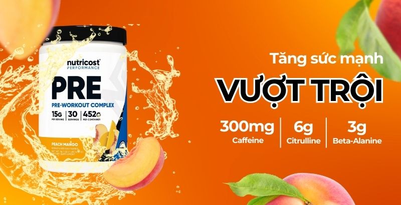 M.F8beta2.con link không chặn Pre-workout Complex - 30 lần dùng