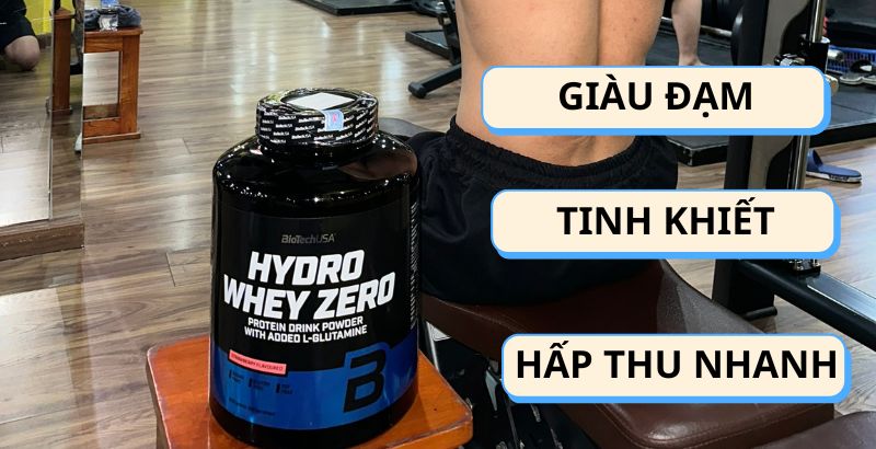 Hydro Whey Zero 4lbs: Giàu đạm, tinh khiết, hấp thụ nhanh