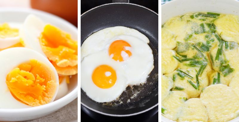 Các món chế biến từ trứng rất giàu protein hoàn chỉnh