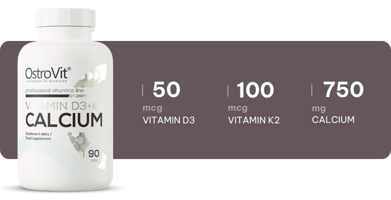 top vitamin d3 k2 cho người tập gym ostrovit vitamin d3 + k2 calcium